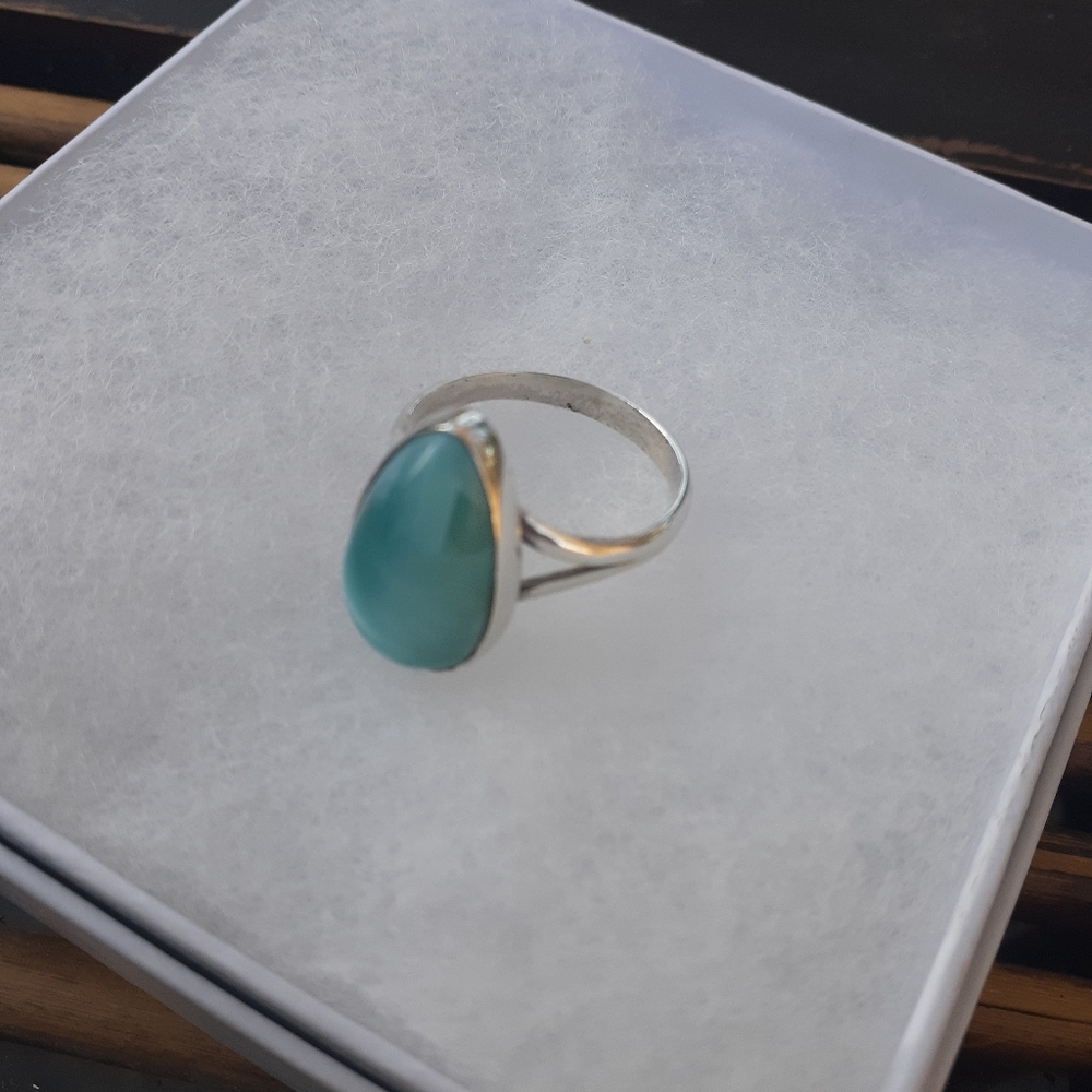 Larimar Teardrop Ring - Picture 10 of 14